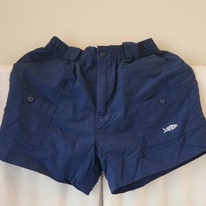 Navy Blue Aftco Cargo Shorts